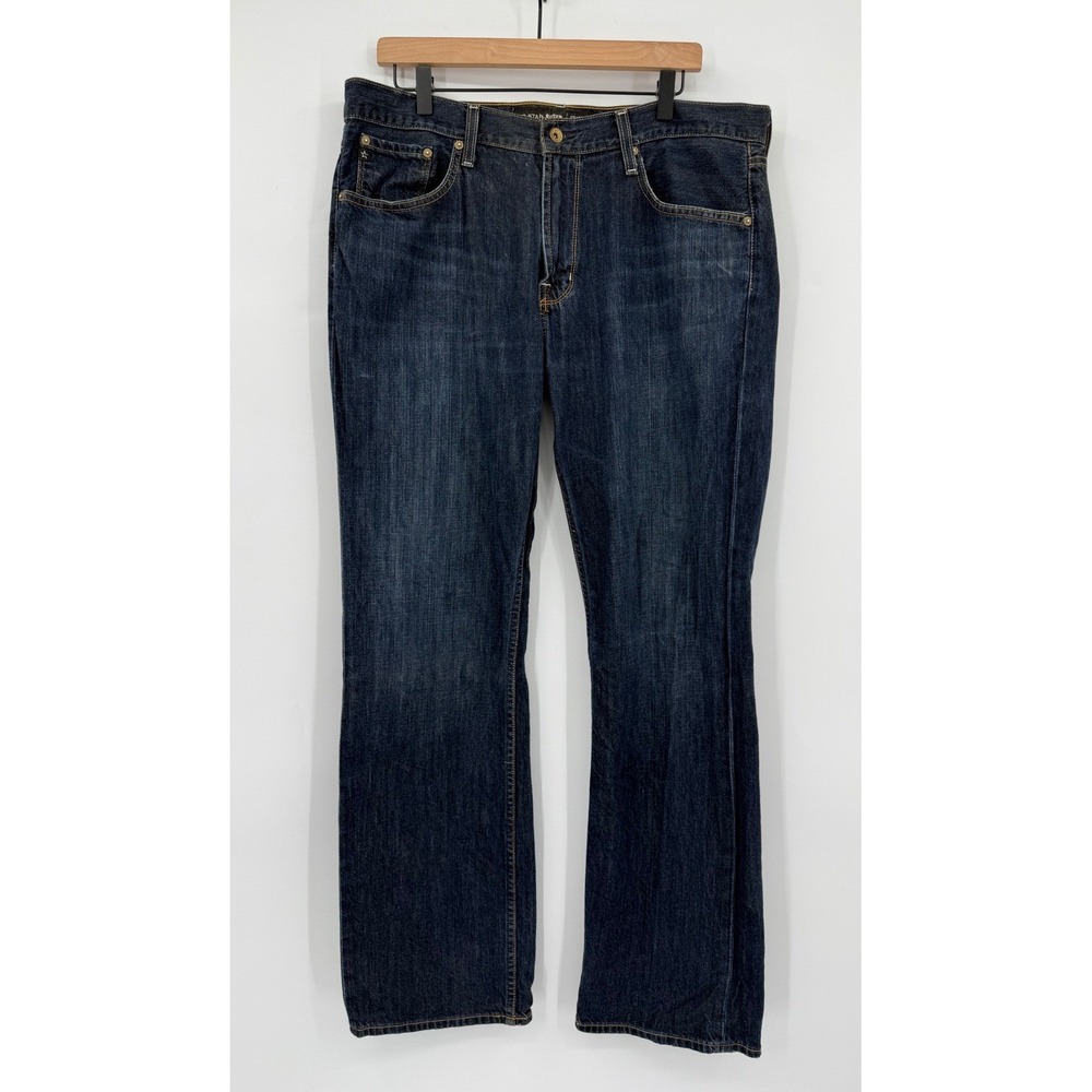 Big Star Jeans Mens 36 Blue Union Straight Leg Dark Wash 100% Cotton Denim Pants